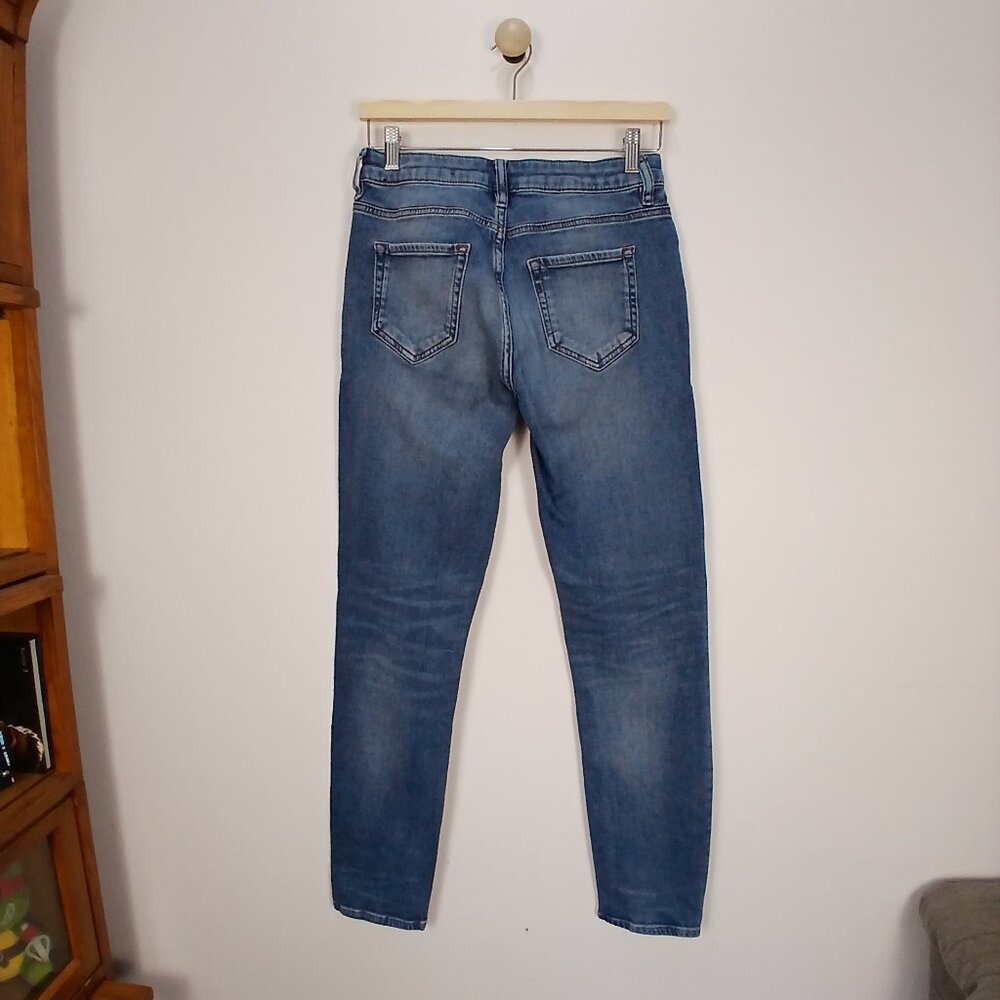 Le 31 Simons Women's 27 Tokyo Fit Organic Cotton Mid Rise Blue Jeans 27x29 - Picture 3 of 7